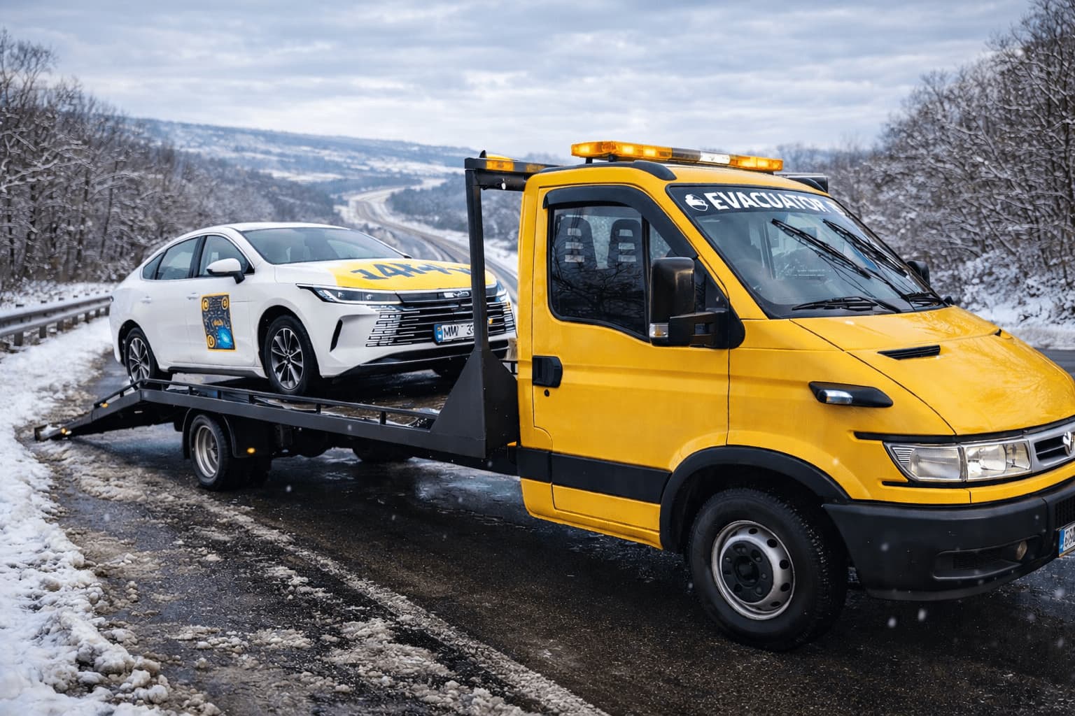 Evacuator auto pe timp de iarnă în Chișinău